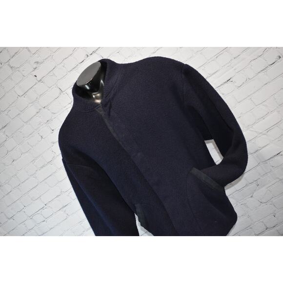 Bulwark Fleece Work Jacket Fire Resistant FR Mens Size 2XL XXL Blue - Picture 2 of 8